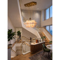 Load image into Gallery viewer, Hexagon Alabaster Tiered Rain Chandelier
