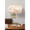 Load image into Gallery viewer, Hexagon Alabaster Tiered Rain Chandelier
