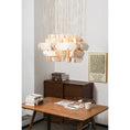 Load image into Gallery viewer, Hexagon Alabaster Tiered Rain Chandelier
