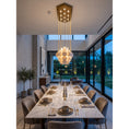 Load image into Gallery viewer, Hexagon Alabaster Tiered Rain Chandelier
