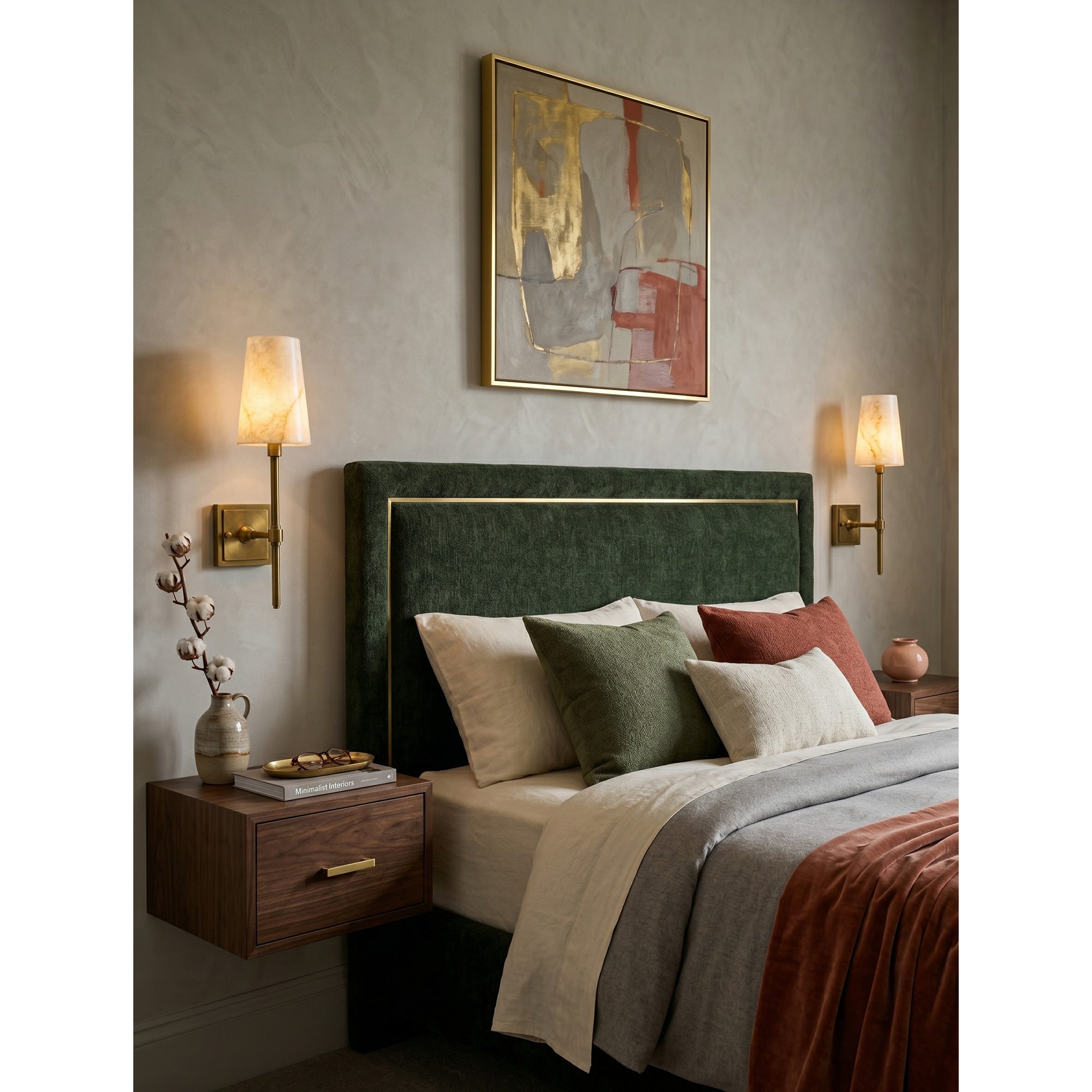Hillsdale Alabaster Wall Sconce