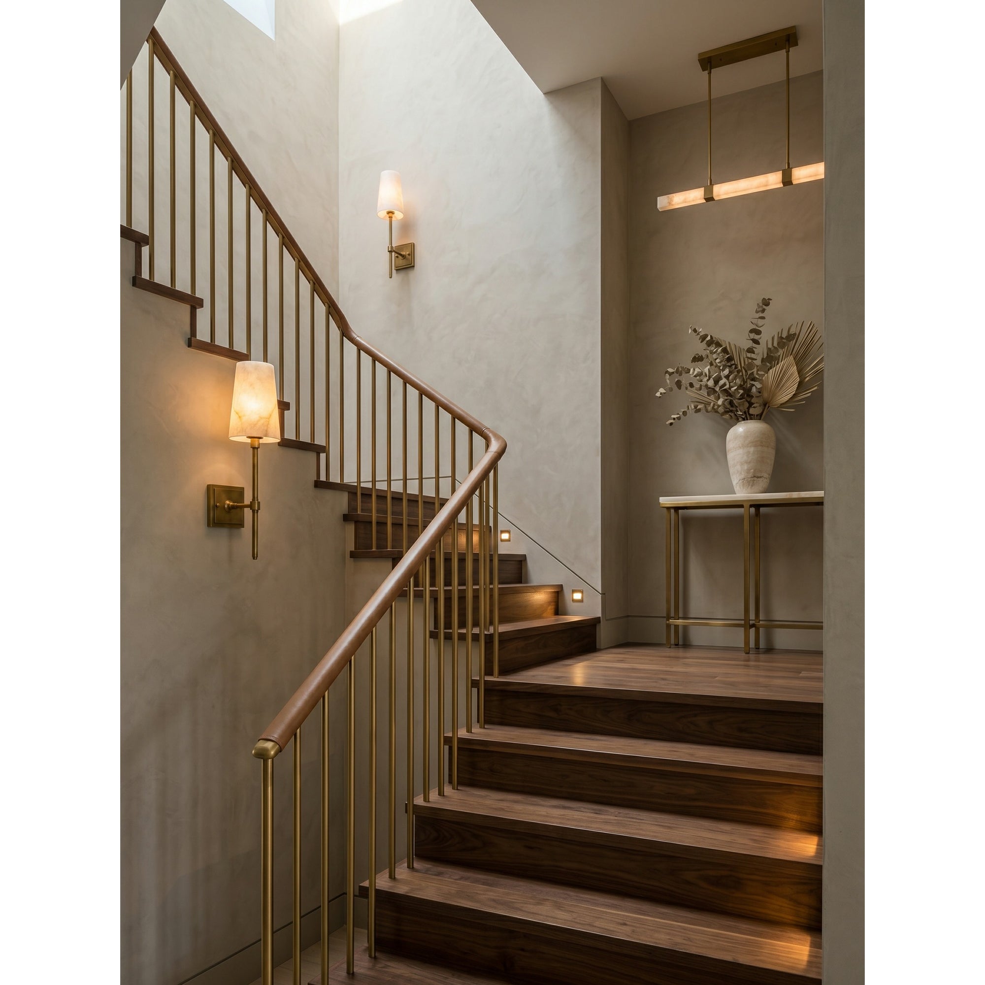 Hillsdale Alabaster Wall Sconce