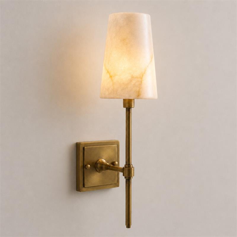 Hillsdale Alabaster Wall Sconce