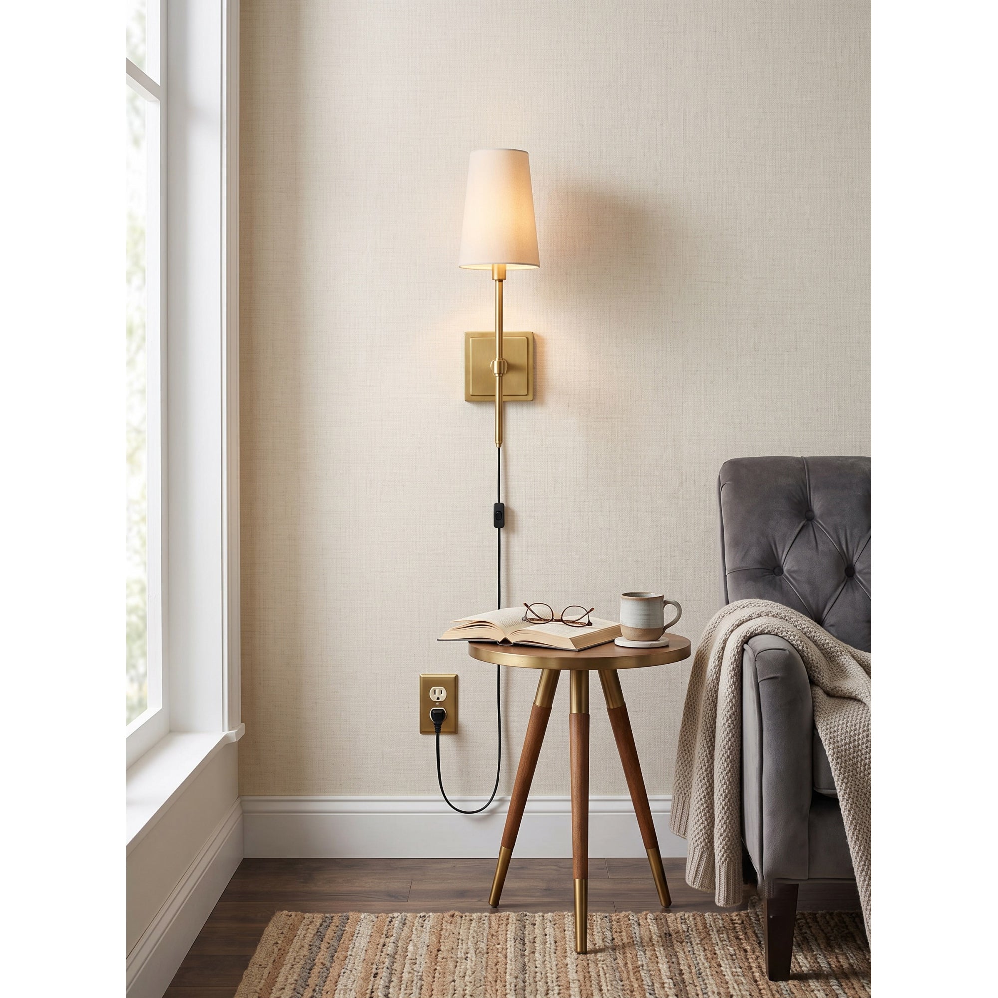 Hillsdale Plug-in Wall Sconce