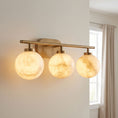 Load image into Gallery viewer, Hollis Alabaster Wall Sconce
