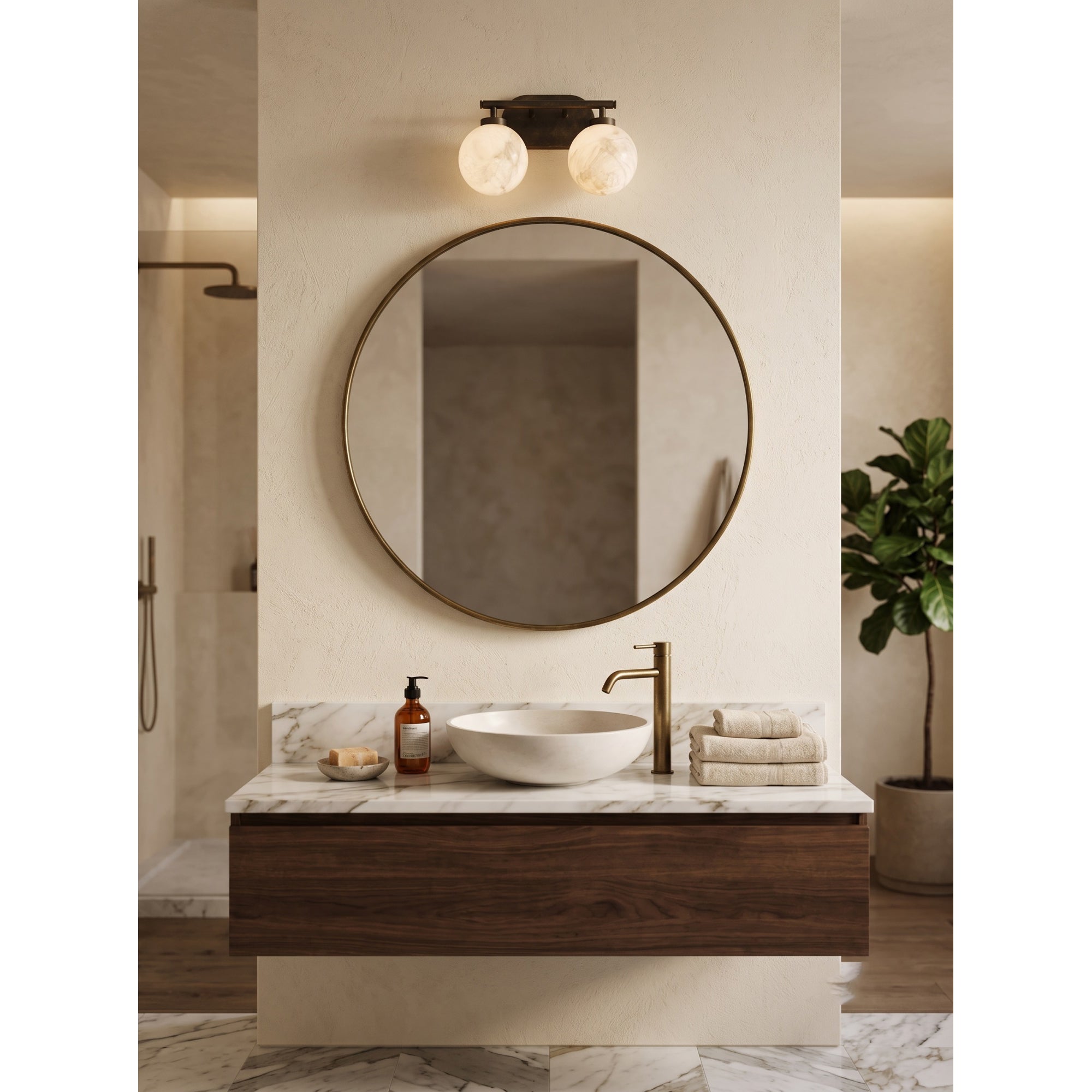 Hollis Alabaster Wall Sconce