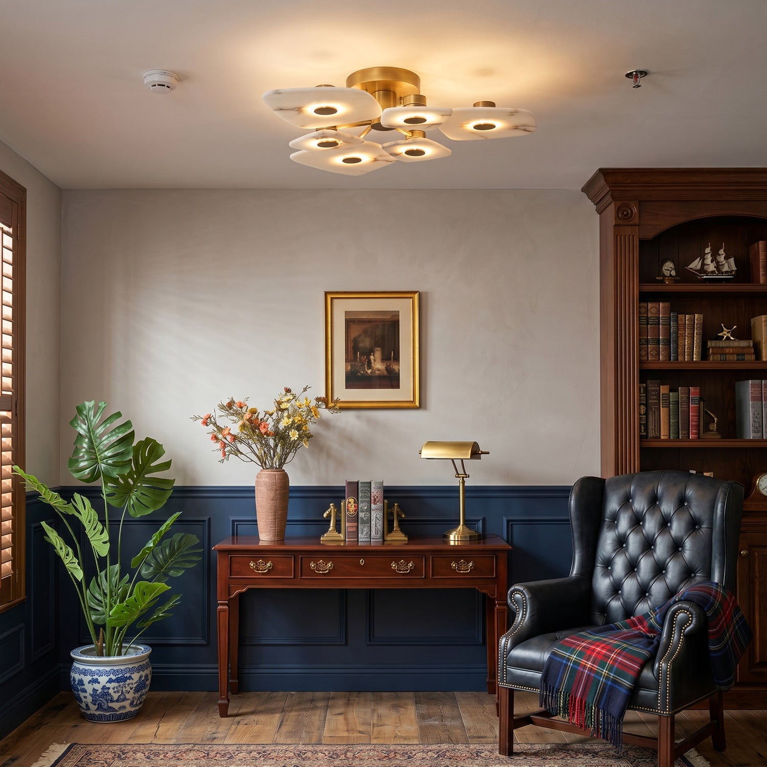 Holmdel Alabaster Ceiling Lamp