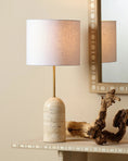 Load image into Gallery viewer, Holt Travertine Table Lamp

