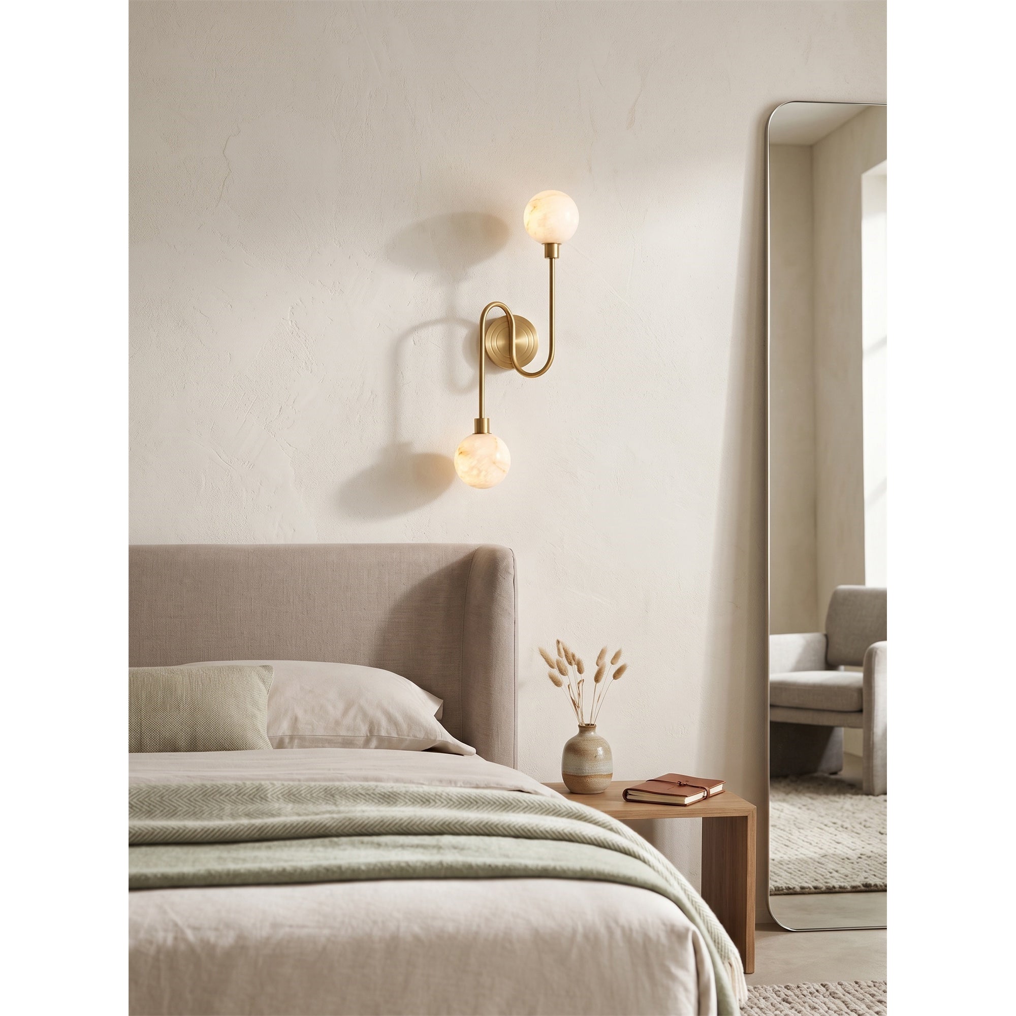 Holten Alabaster Wall Sconce