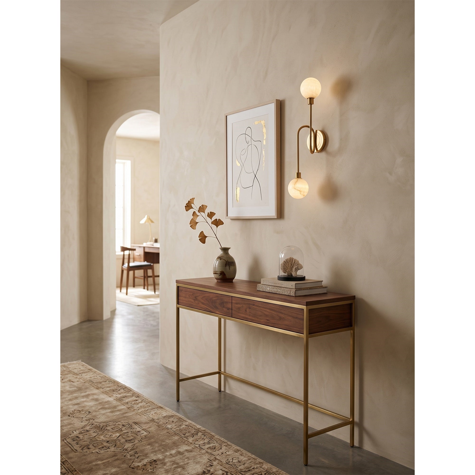Holten Alabaster Wall Sconce