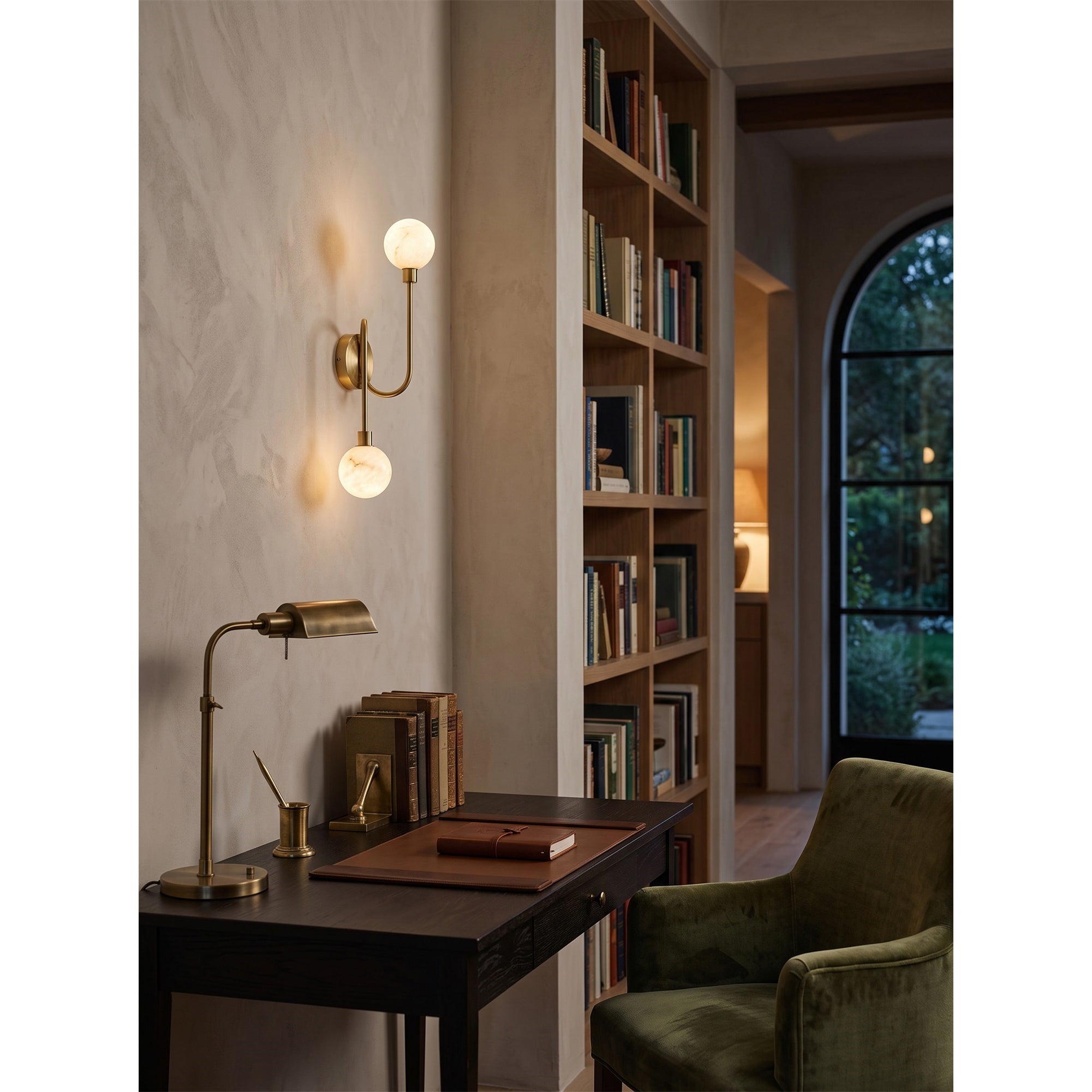 Holten Alabaster Wall Sconce