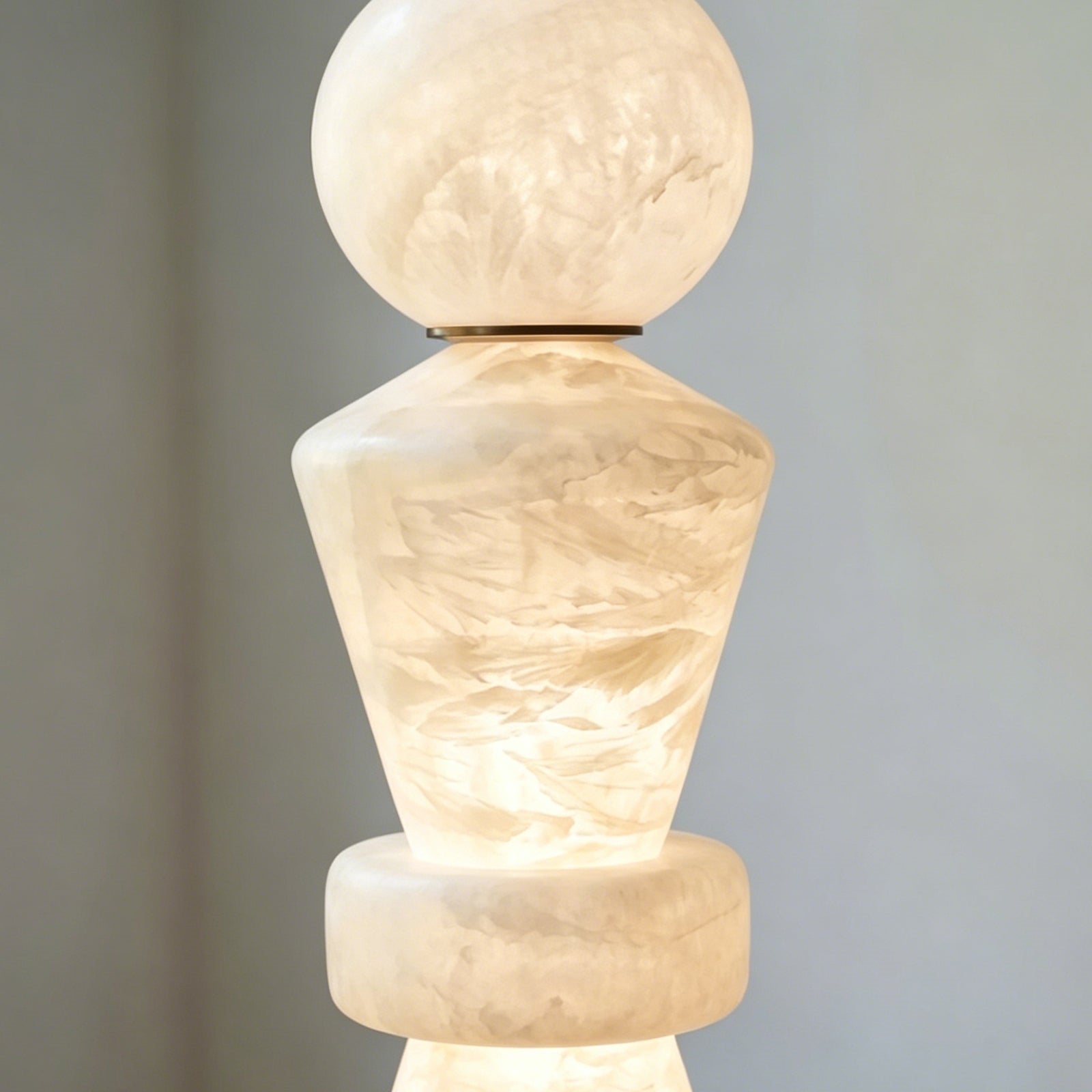 Horizon Obelisk Alabaster Floor Lamp