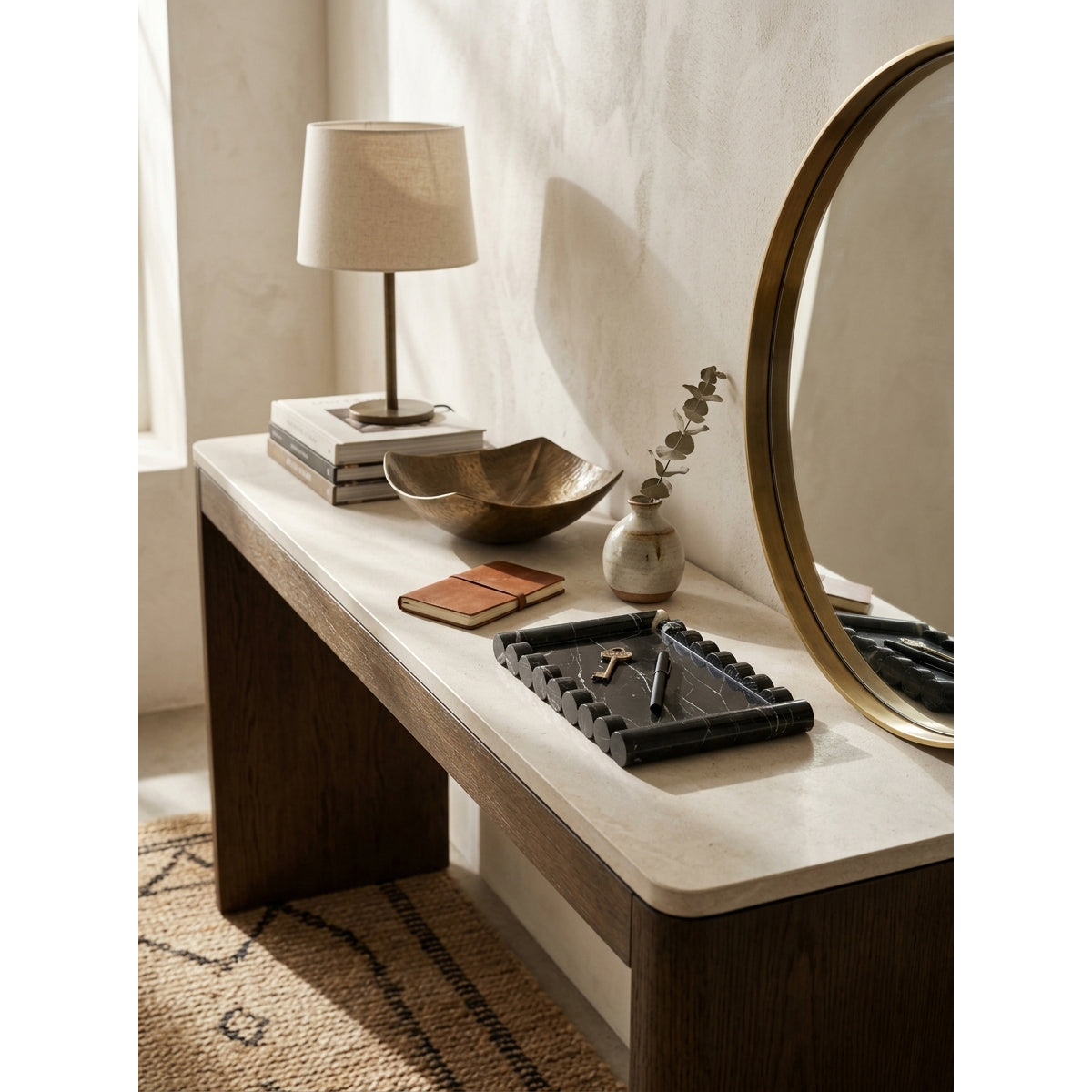 Hudson Wave Marble Tray