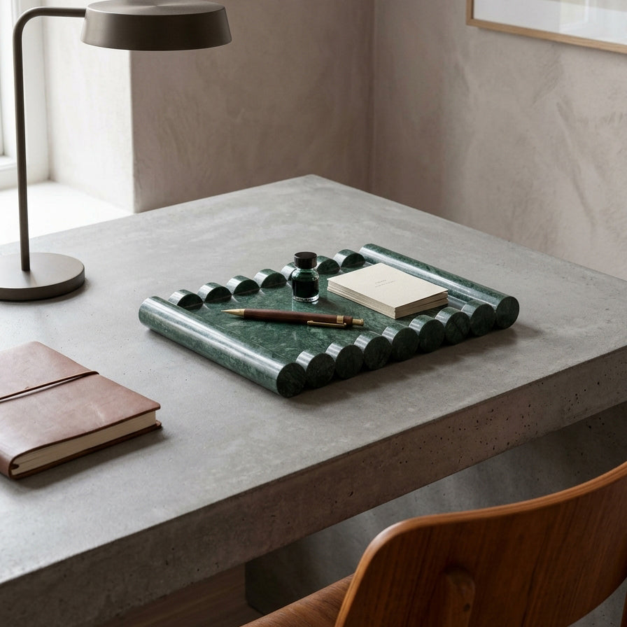 Hudson Wave Marble Tray