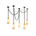 Bild in Galerie-Betrachter laden, Industrial Cascade Chain Alabaster Chandelier
