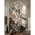 Bild in Galerie-Betrachter laden, Industrial Cascade Chain Alabaster Chandelier
