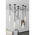 Bild in Galerie-Betrachter laden, Industrial Cascade Chain Alabaster Chandelier
