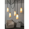 Bild in Galerie-Betrachter laden, Industrial Cascade Chain Alabaster Chandelier
