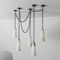 Bild in Galerie-Betrachter laden, Industrial Cascade Chain Alabaster Chandelier
