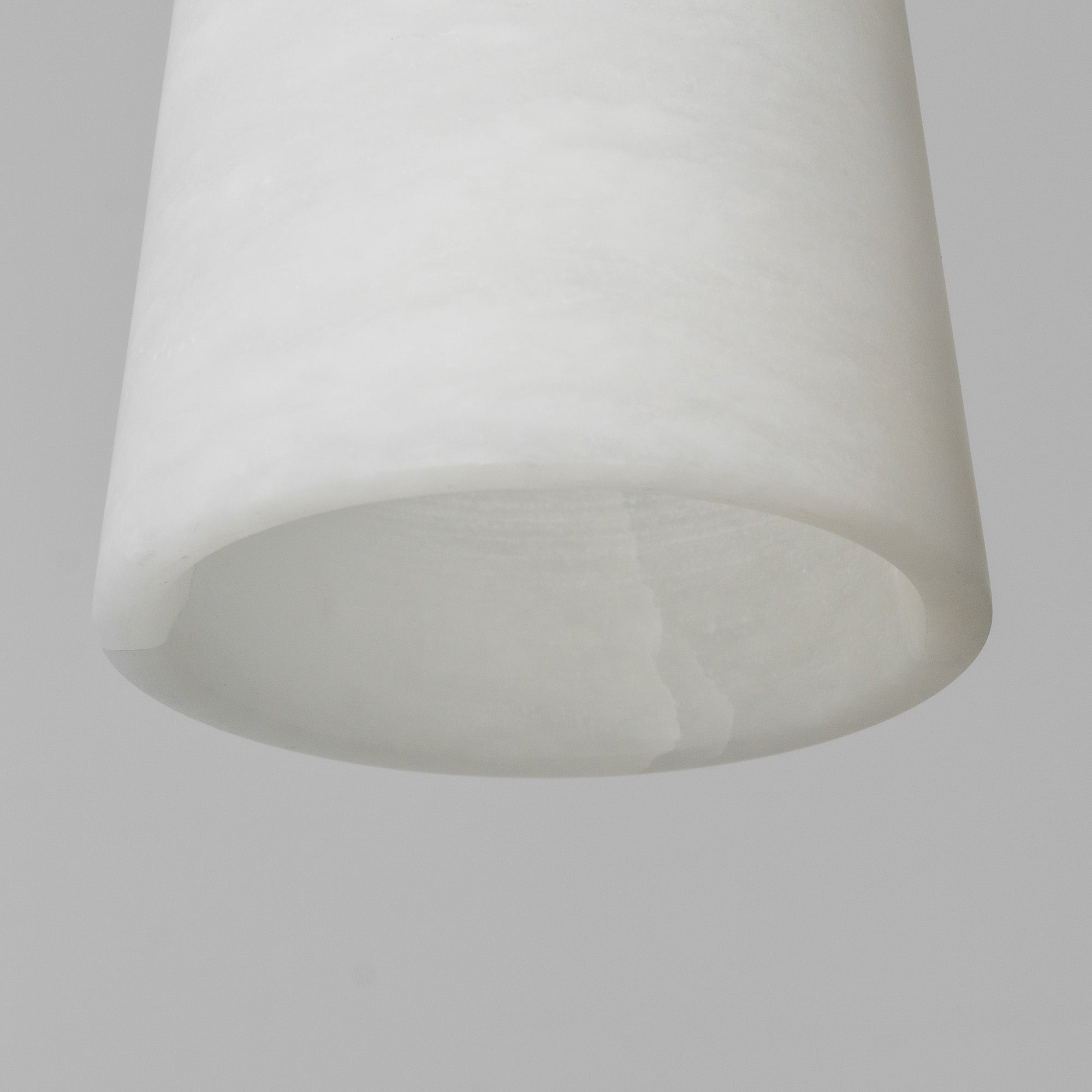 Industrial Cascade Chain Alabaster Chandelier