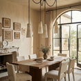 Bild in Galerie-Betrachter laden, Industrial Cascade Chain Alabaster Chandelier
