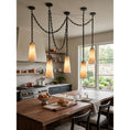 Bild in Galerie-Betrachter laden, Industrial Cascade Chain Alabaster Chandelier
