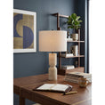 Load image into Gallery viewer, Jamia Travertine Table Lamp
