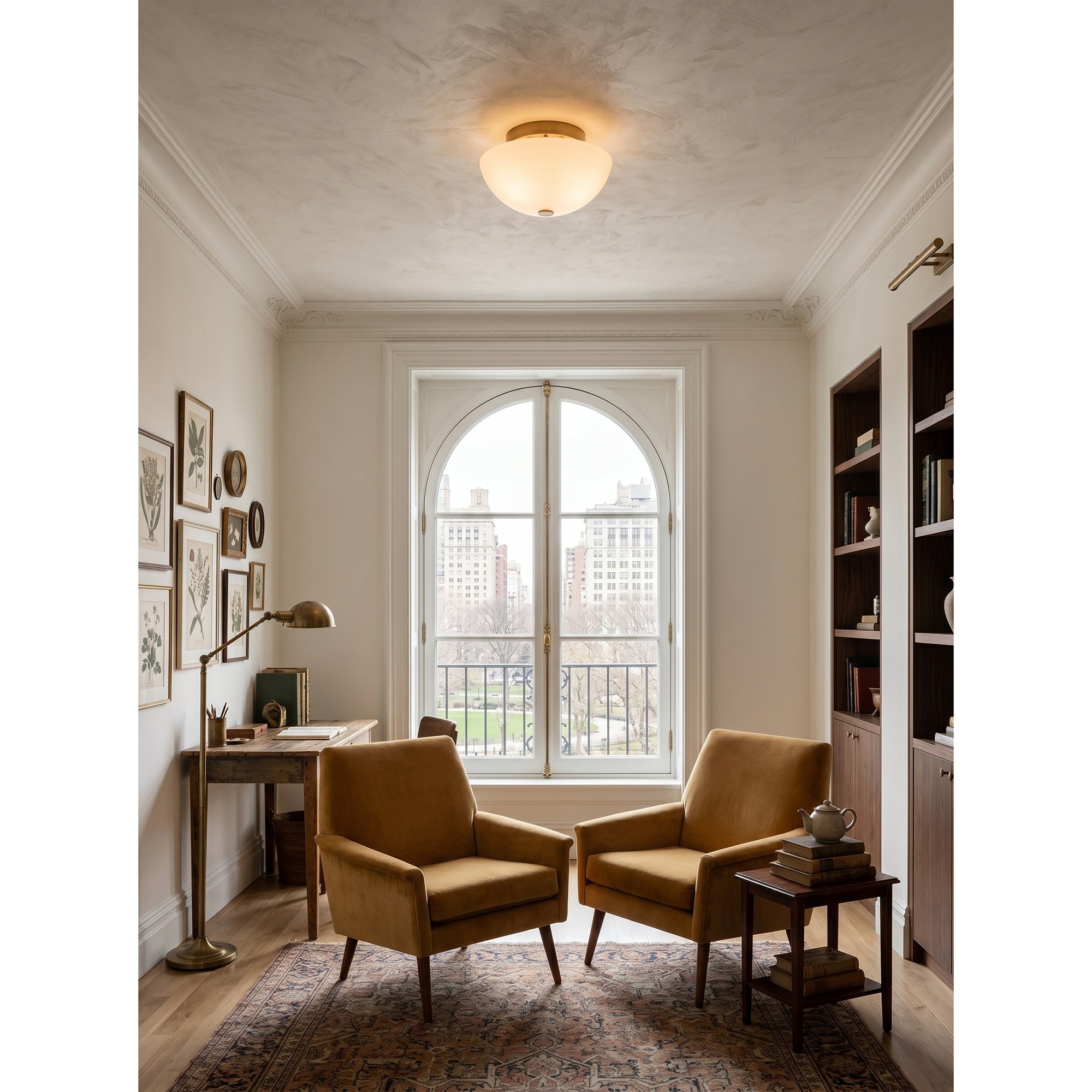 Jeanne White Flush Mount