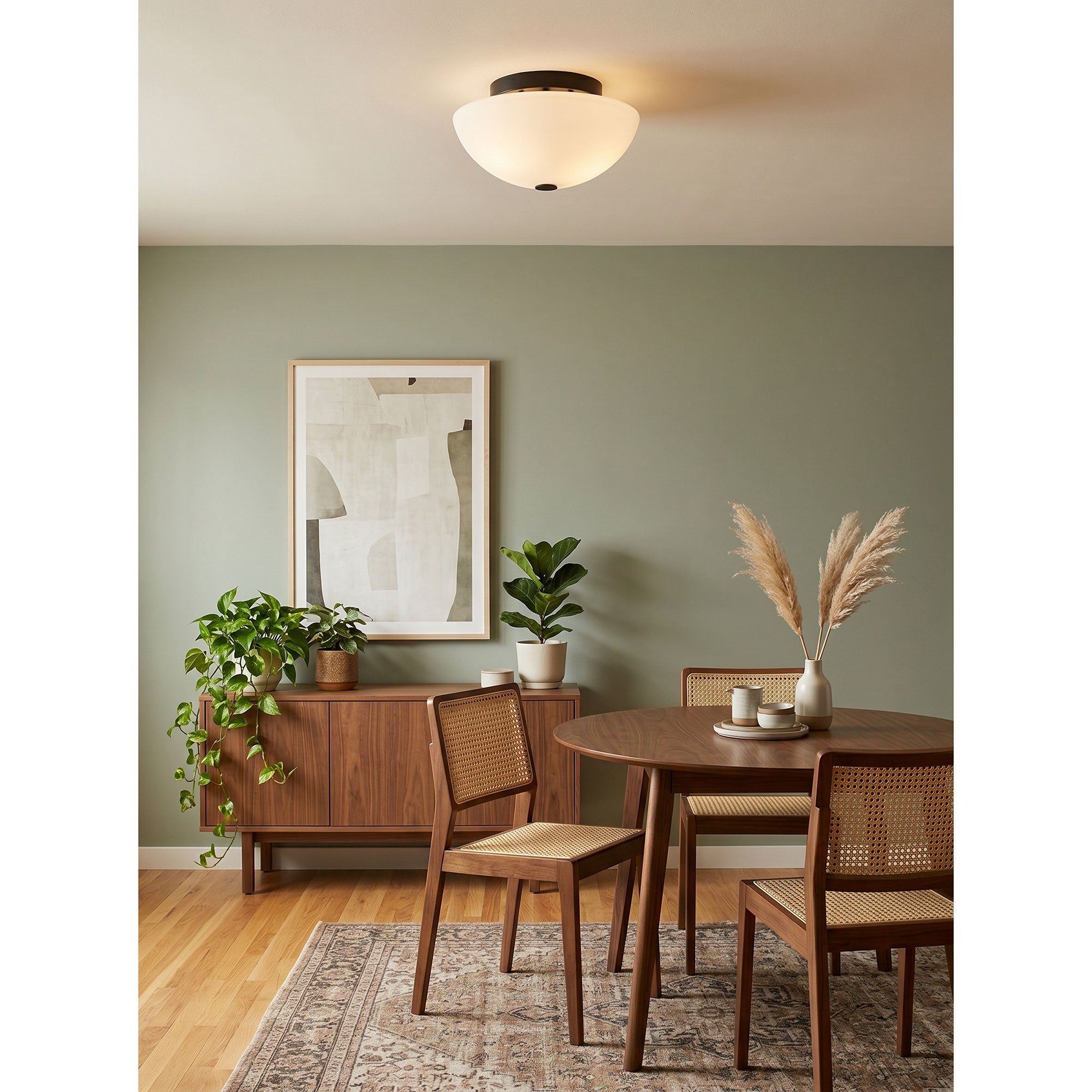 Jeanne White Flush Mount