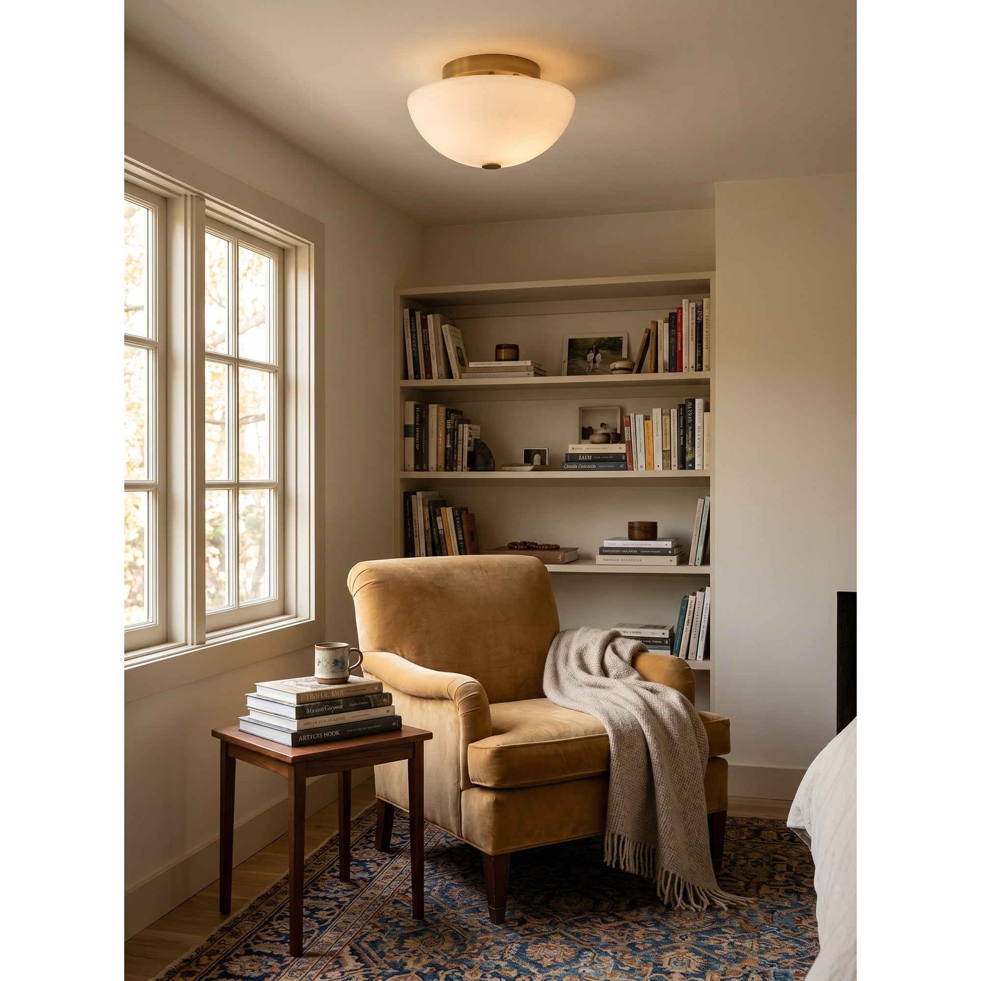 Jeanne White Flush Mount