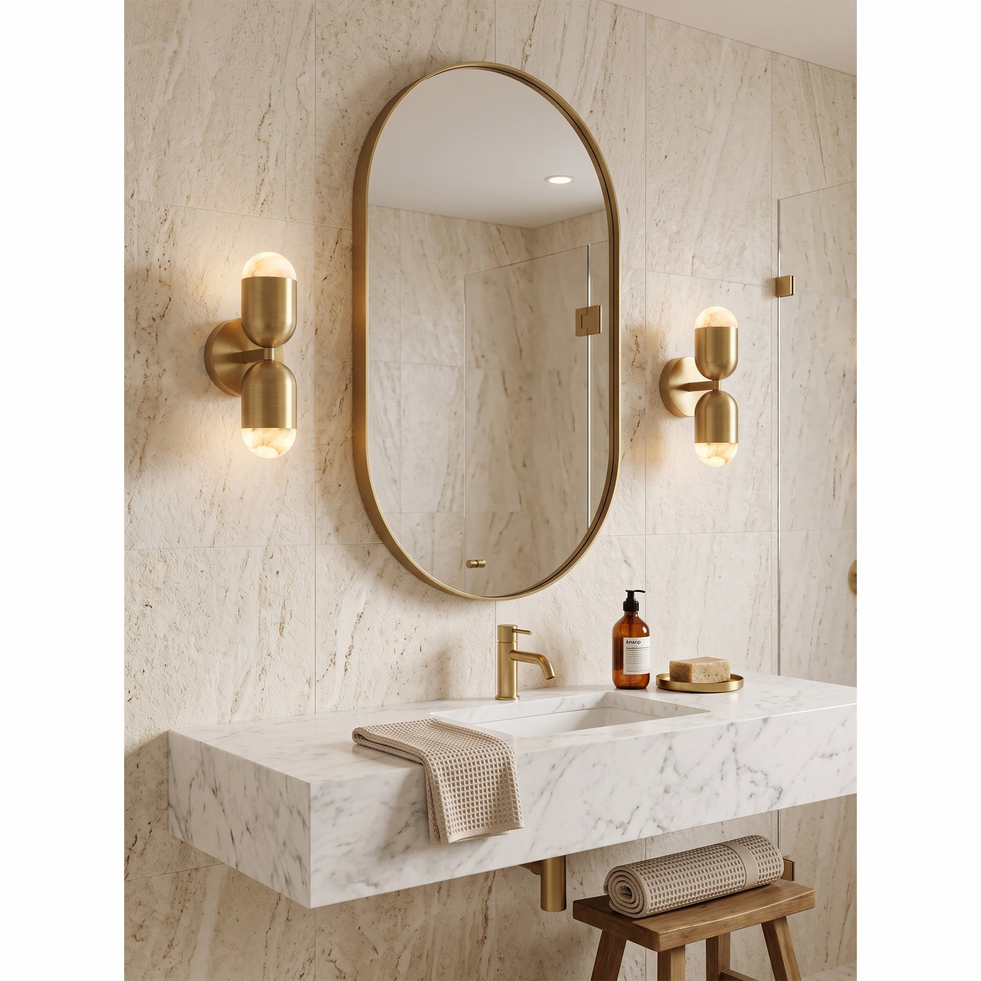 Jensen Alabaster Wall Sconce