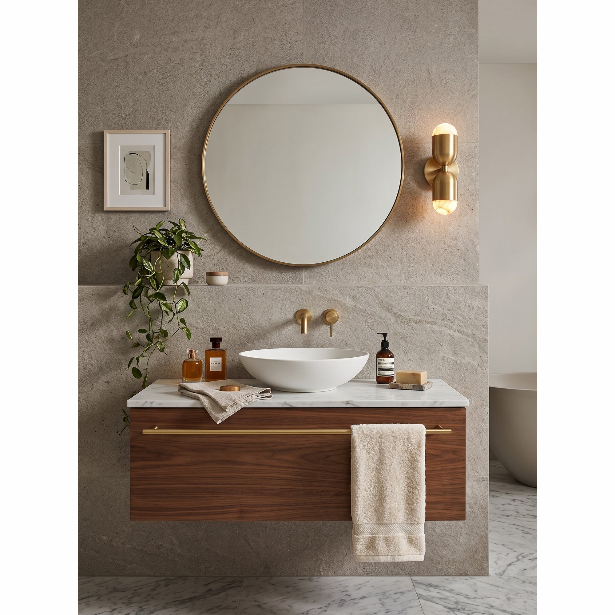 Jensen Alabaster Wall Sconce