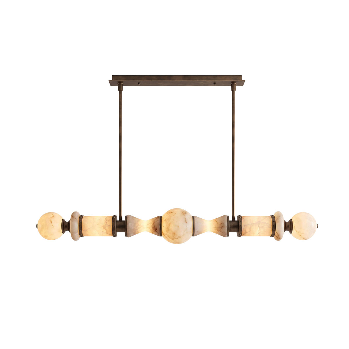 Julian Flambeau Alabaster Chandelier