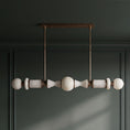 Load image into Gallery viewer, Julian Flambeau Alabaster Chandelier
