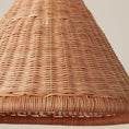 Load image into Gallery viewer, Kasbah Rattan Conical Pendant Lamp
