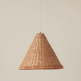 Load image into Gallery viewer, Kasbah Rattan Conical Pendant Lamp
