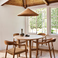 Load image into Gallery viewer, Kasbah Rattan Conical Pendant Lamp
