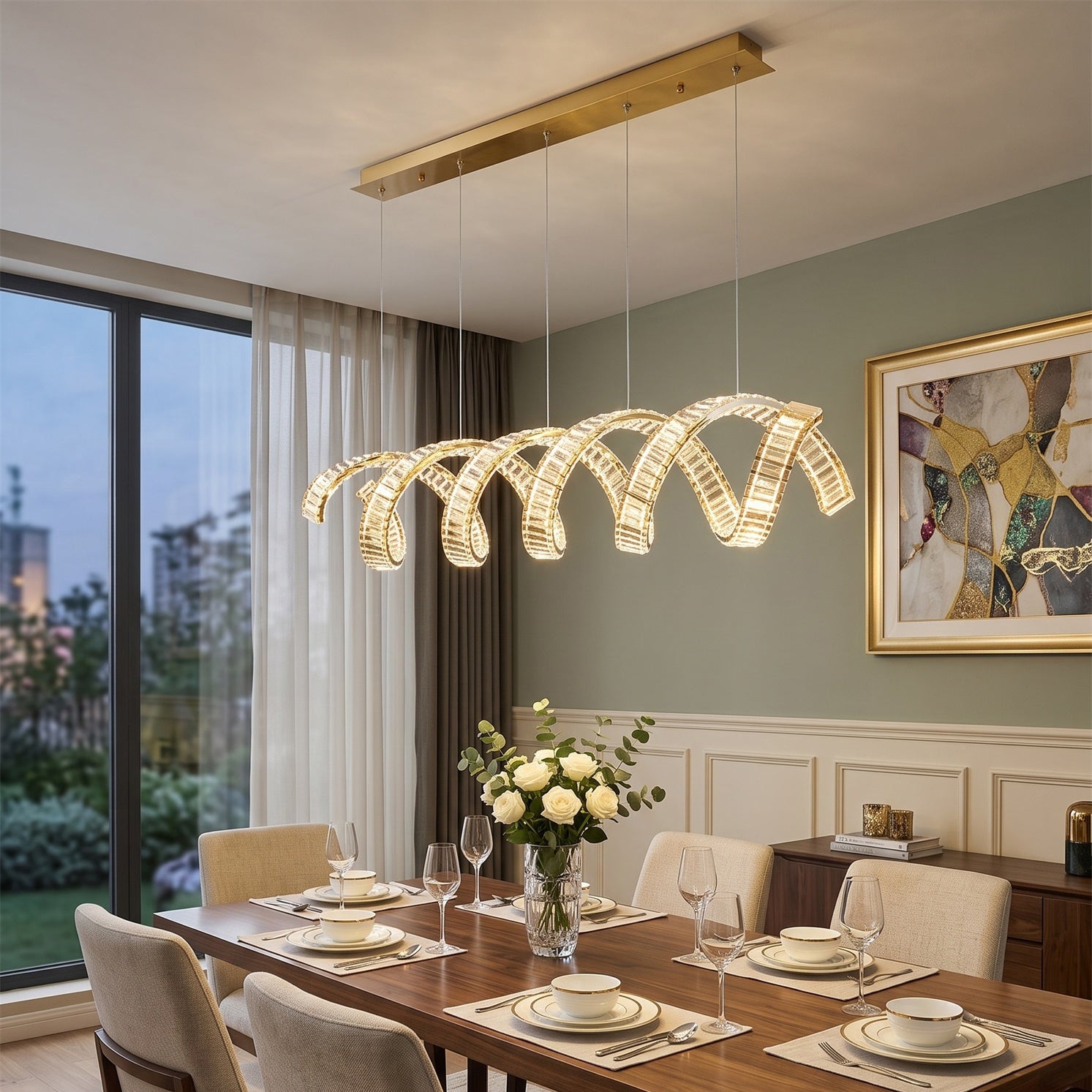Konstantine Linear Chandelier