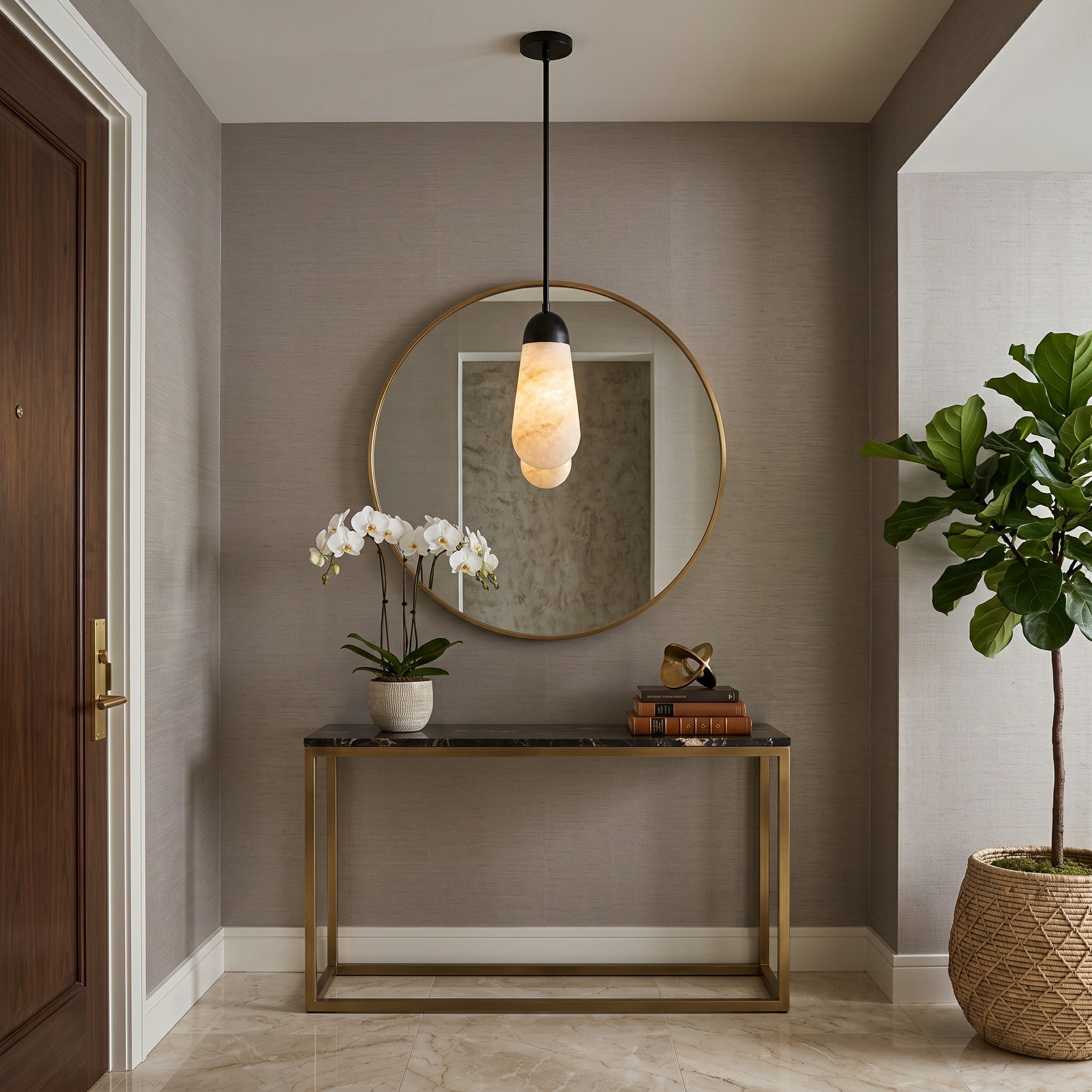 Lariat Alabaster Pendant Lamp