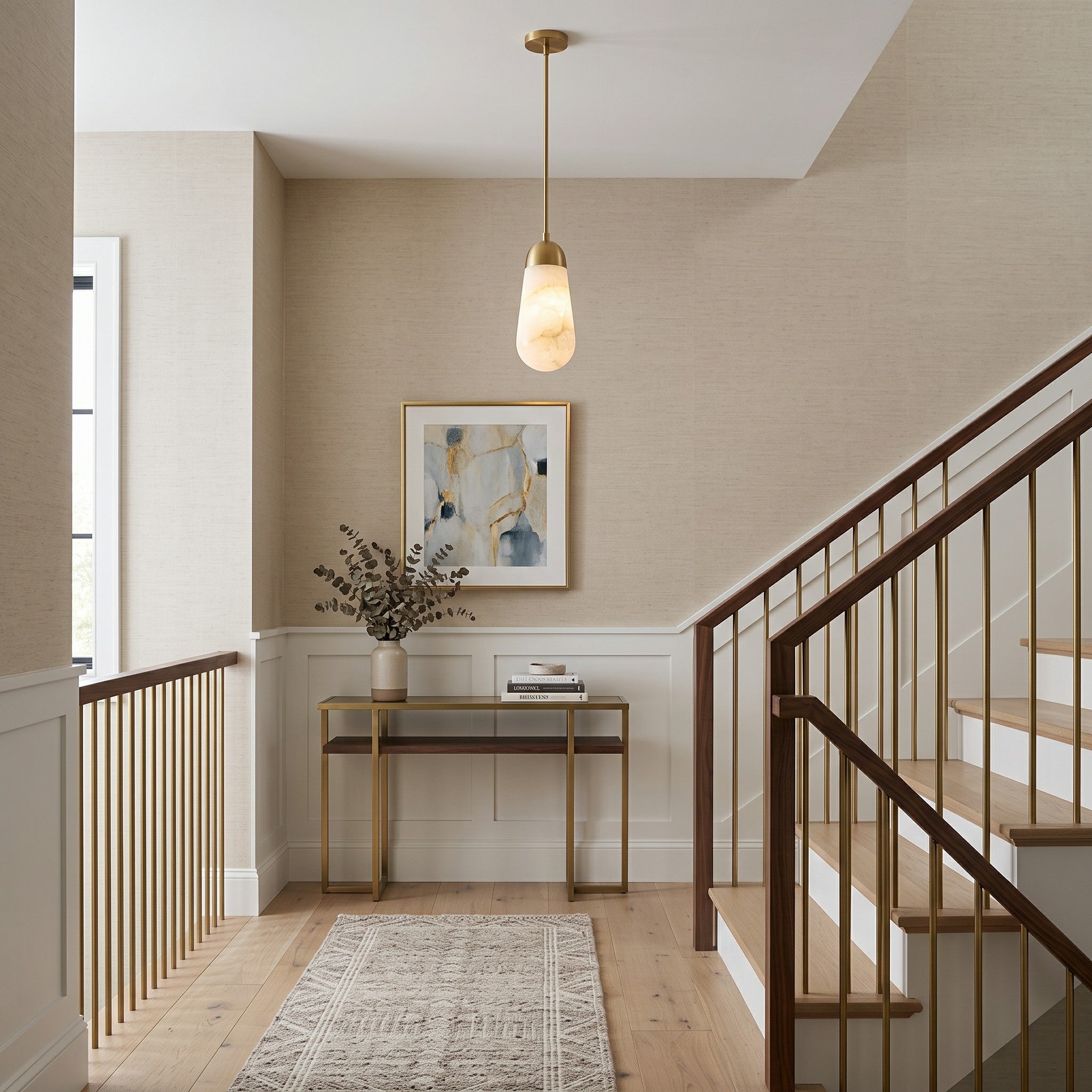 Lariat Alabaster Pendant Lamp