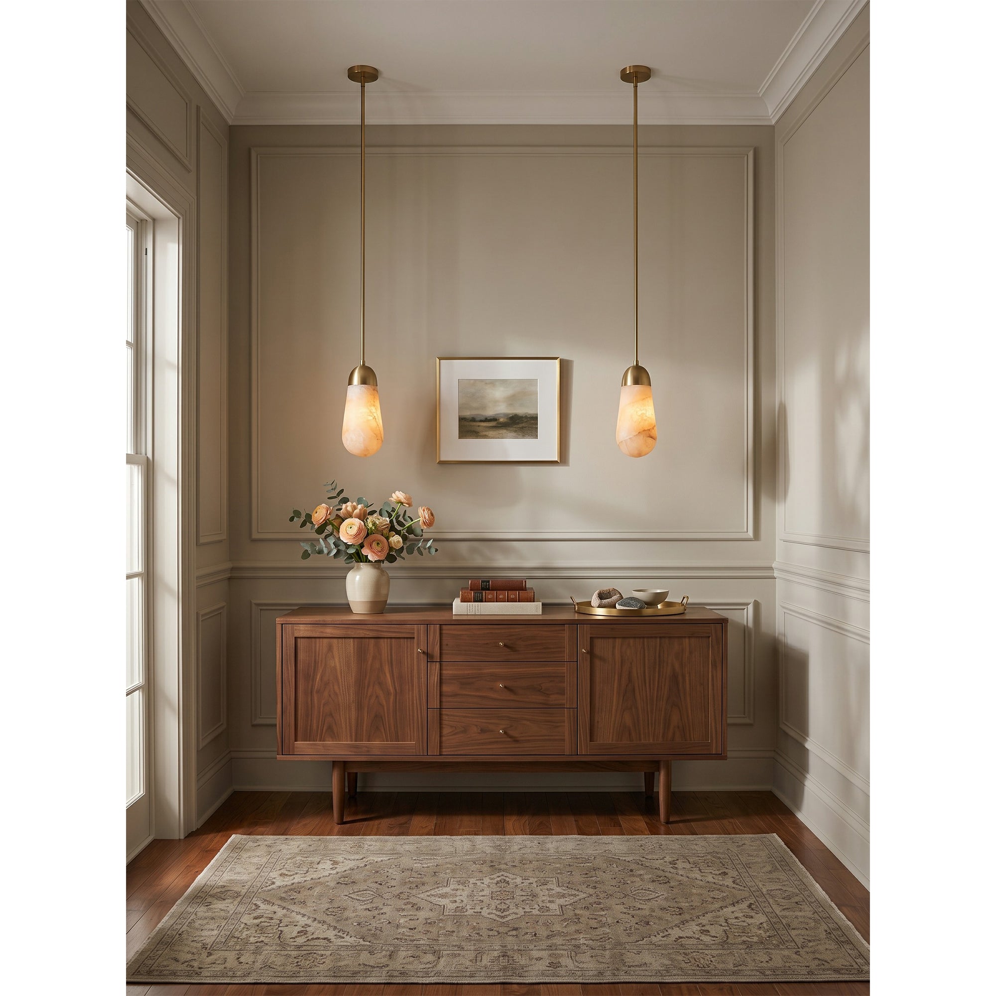 Lariat Alabaster Pendant Lamp