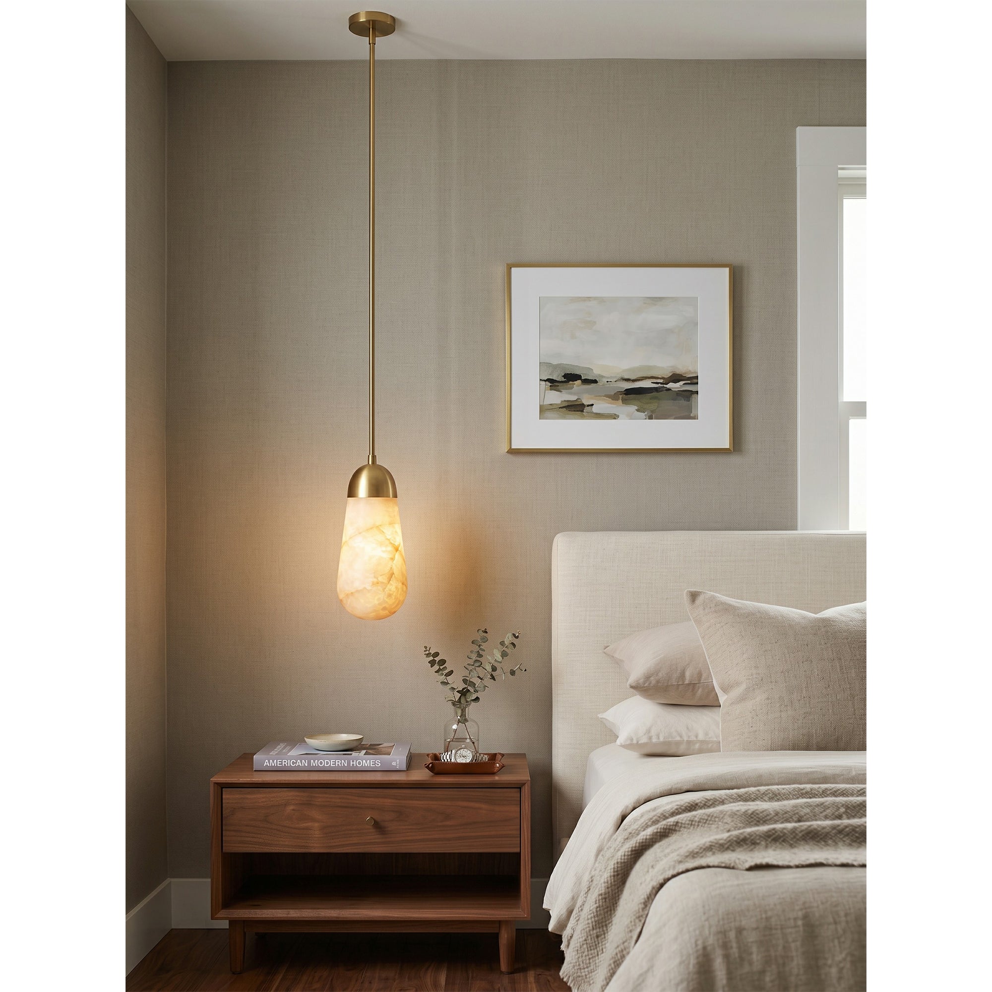 Lariat Alabaster Pendant Lamp