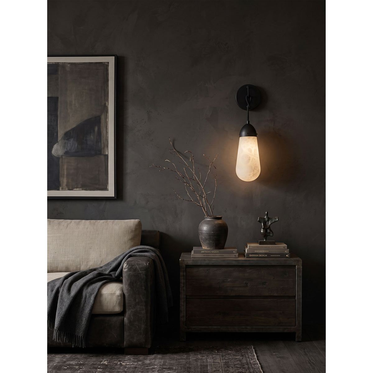 Lariat Alabaster Wall Sconce
