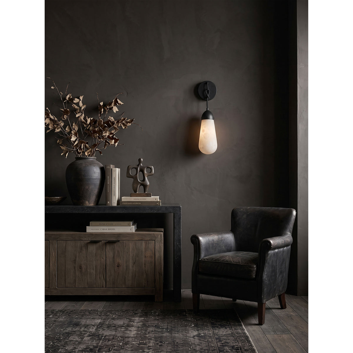 Lariat Alabaster Wall Sconce