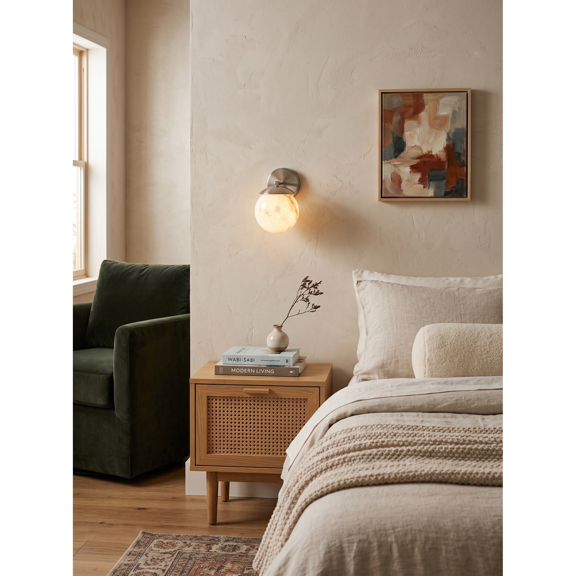 Lark Julep Alabaster Wall Sconce