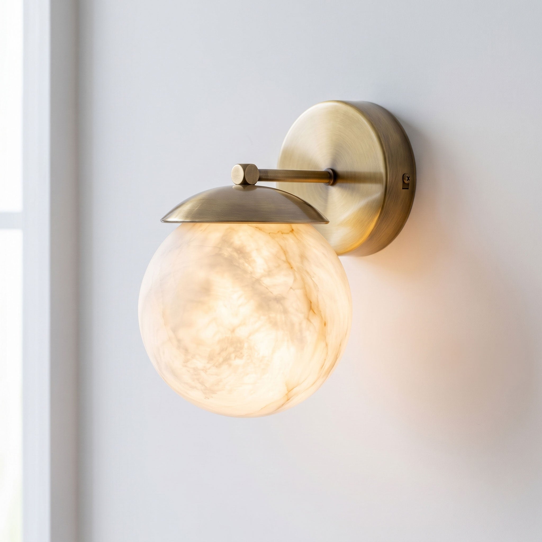 Lark Julep Alabaster Wall Sconce