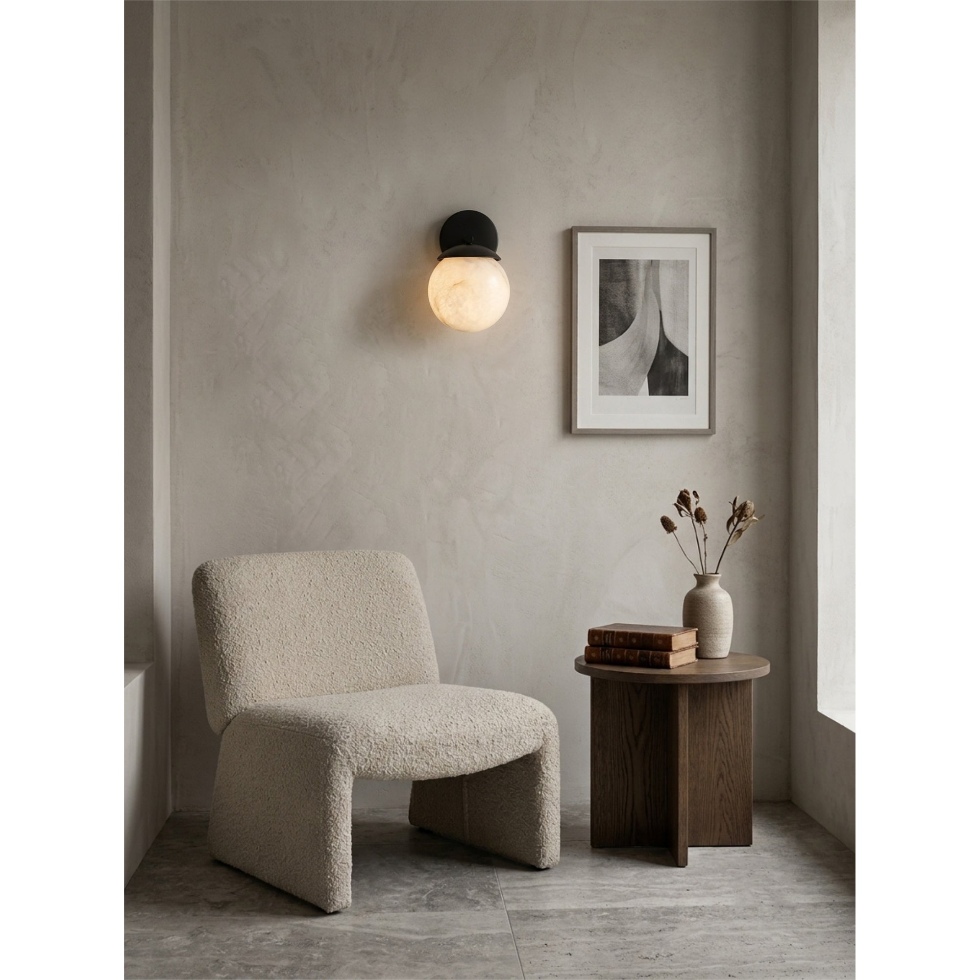Lark Julep Alabaster Wall Sconce