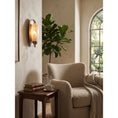 Load image into Gallery viewer, Laurel Blossom Alabaster Wall Sconce
