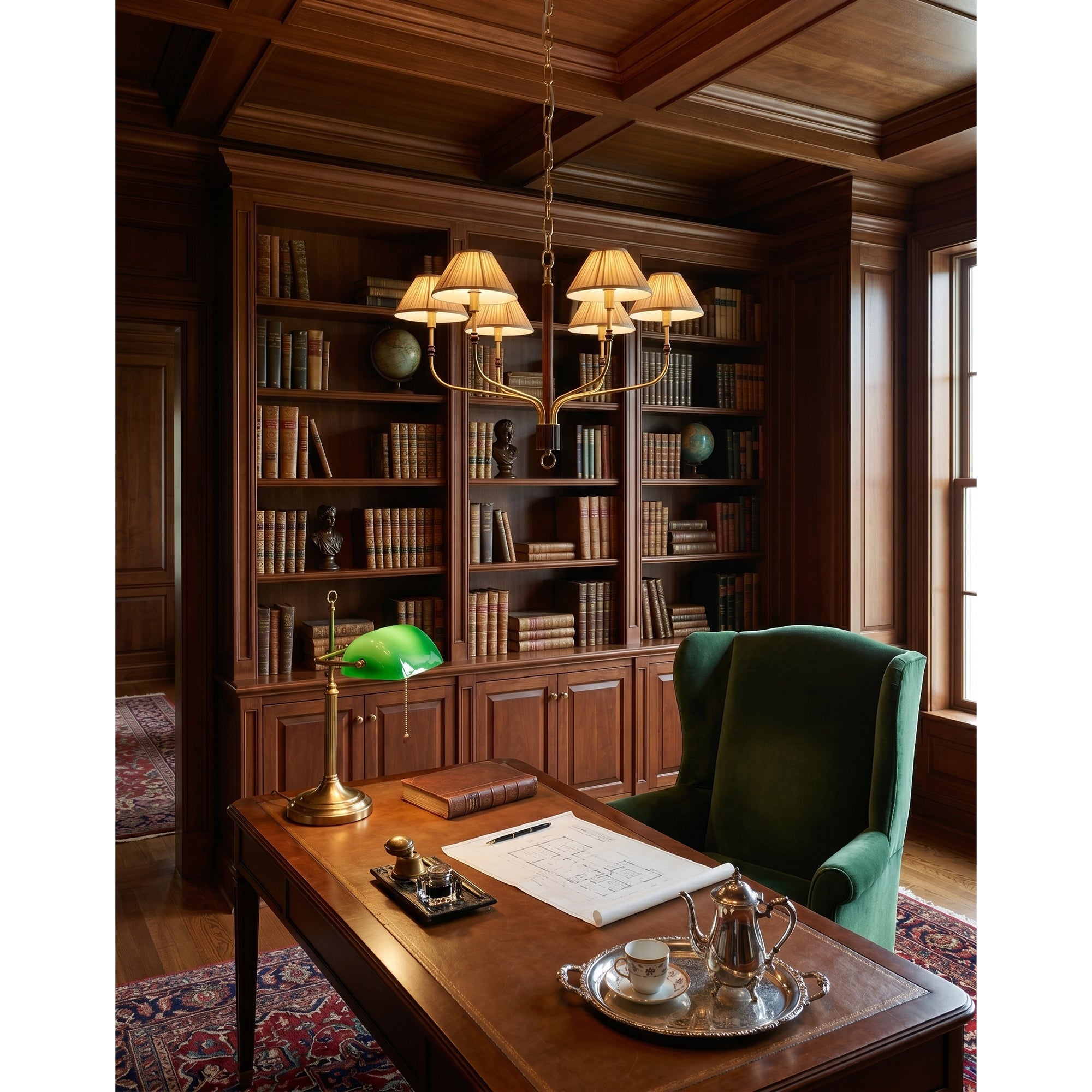 Laurent Pleated Chandelier