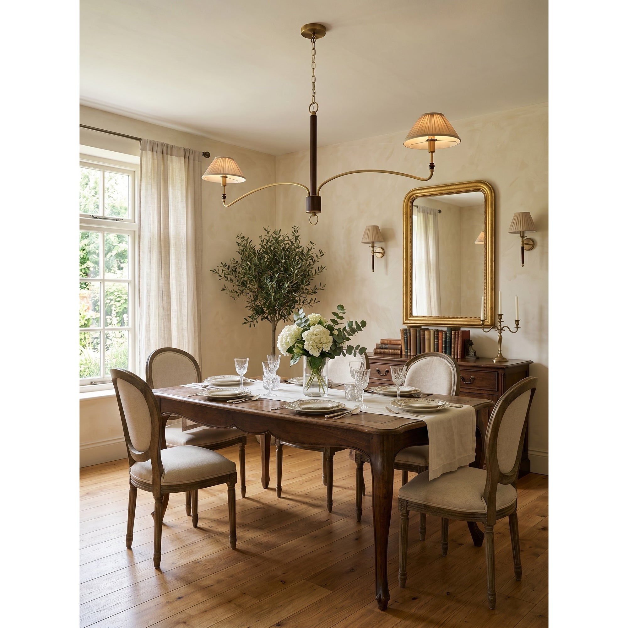 Laurent Pleated Chandelier